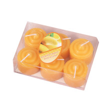 Floral Scent Votive Candles 6 pcs 1.4 inch diameter