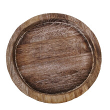 Rustic Wooden Tray Candle Holder Plate Pillar Candle Tray Wood For Farmhouse Kitchen Countertop Coffee Table Home Decor