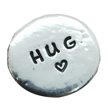 Valentine's Day Pewter Pocket Token I Love You 3cm