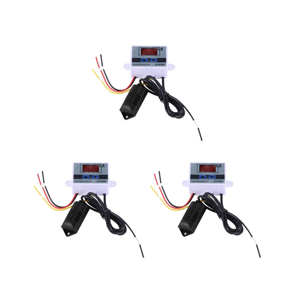 3X Digital Humidity Controller Hygrometer Humidity Control 0-99%Rh Hygrostat With Humidity Sensor Ac220v 6033082162872