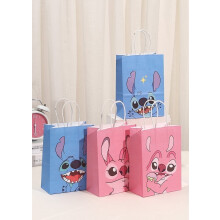 Cartoon Birthday Candy Bags Kraft Paper 12PCS