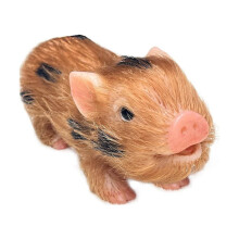Silikon-Schweinchen-Minipuppe, 12,7 cm, weiches Spielzeug für Kinder ab 3 Jahren