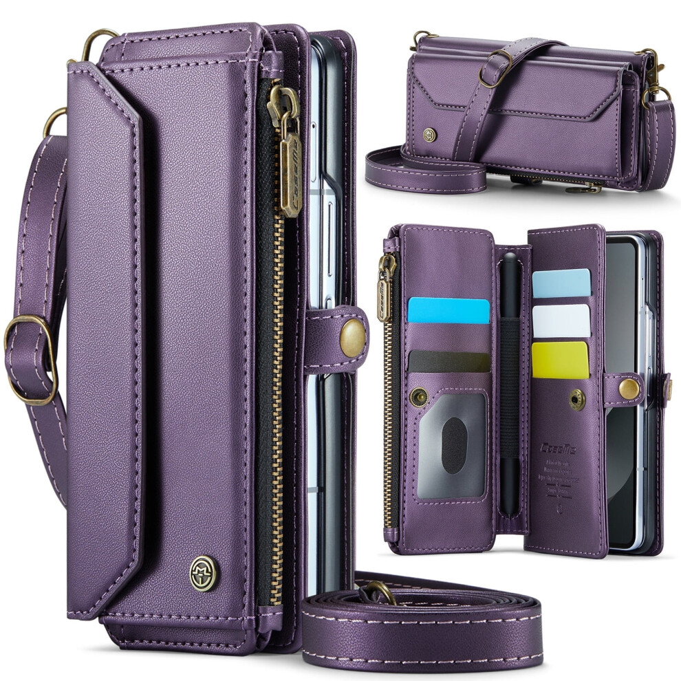 Shieldplus Wallet Case For Samsung Galaxy Z Fold 6 Purple 9023022309471