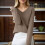Women's V-Neck Knit Pullover Sweater Long Sleeve 2