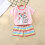 Ensemble d'été imprimé à manches courtes pour tout-petits (3M-6T) 2