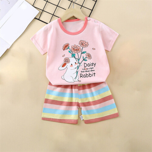 Ensemble d'été imprimé à manches courtes pour tout-petits (3M-6T) 1