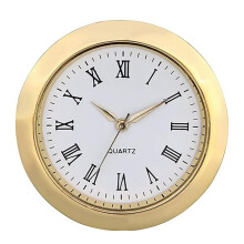 Mecanismo de relógio de quartzo com números arábicos dourados de 36 mm