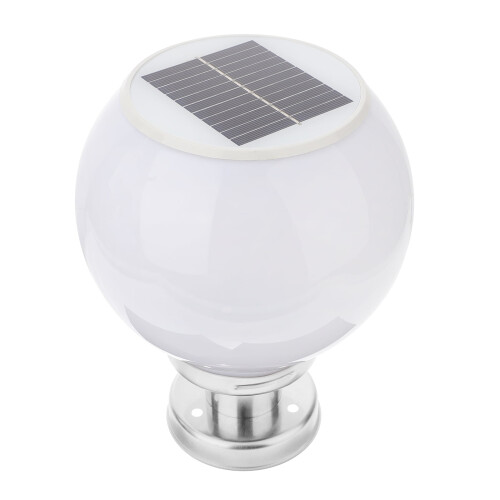 Luminárias solares redondas para postes de decks externos