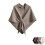 Women's Cashmere Blend Shawl Wrap in Khaki 1