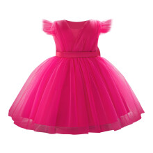 Baby Tutu Kjole Sommer Kortærmet Flagrende Ærmer Mesh Sløjfe