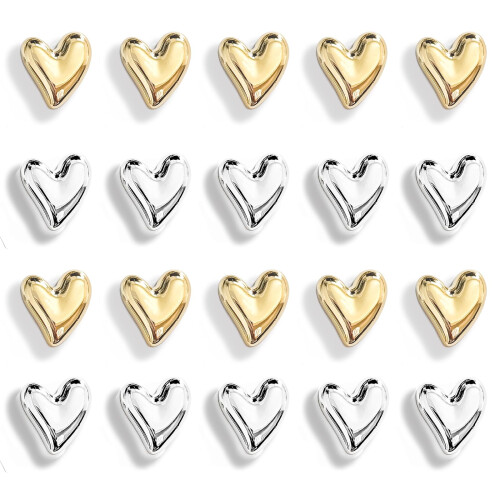 Refrigerator Magnets Pink Love Heart Set 12 pcs