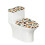 Ensemble de housse de siège de toilette universelle à base élastique 17 x 21 pouces 1