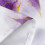 Cortina de chuveiro de mármore roxo e dourado 72x72 polegadas 6