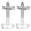 Fire Extinguisher Wall Mount Bracket Silver 2 pcs 1