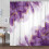 Cortina de chuveiro de mármore roxo e dourado 72x72 polegadas 5