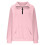 Women's pink crewneck sweatshirt long sleeve half-zip 4