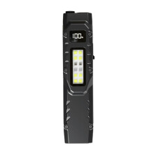 USB-wiederaufladbare Mini-LED-Taschenlampe aus Edelstahl ABS1