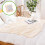 Fleece Blanket Soft Thick Nap Blanket 100x150cm Beige 1