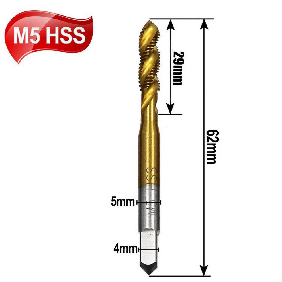 Hss Metric Spiral Point Tap M5 1 Piece 9178400869822