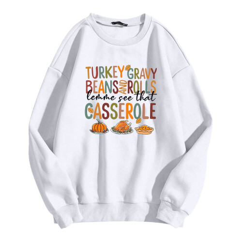 Women's Crew Neck Sweatshirt Long Sleeve Pullover 1