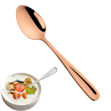 Stainless Steel Dessert Spoon and Teaspoon 5.5 inch Mirror