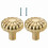 Multipurpose Brushed Gold Cabinet Pull Zinc Alloy Handle 1