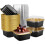 Mini Square Baking Cups with Lids 50 Pcs 5oz Aluminum Foil 1