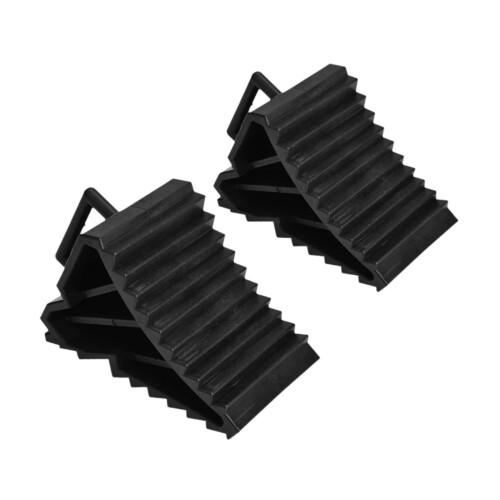 Trailer RV Wheel Chock Tire Stopper 2 Pieces