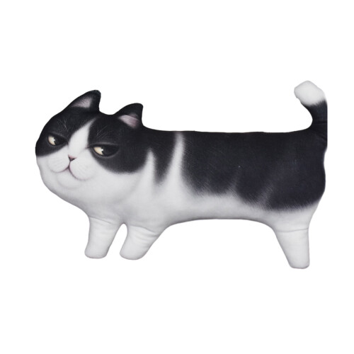 3D Cat Throw Pillow for Kids and Cat Lovers