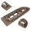 Front Left+Right Door Window  Panel Bezel Lift  Panel Cover for  Expedition 2004-2006 Brown2L1Z-14524AAA 2