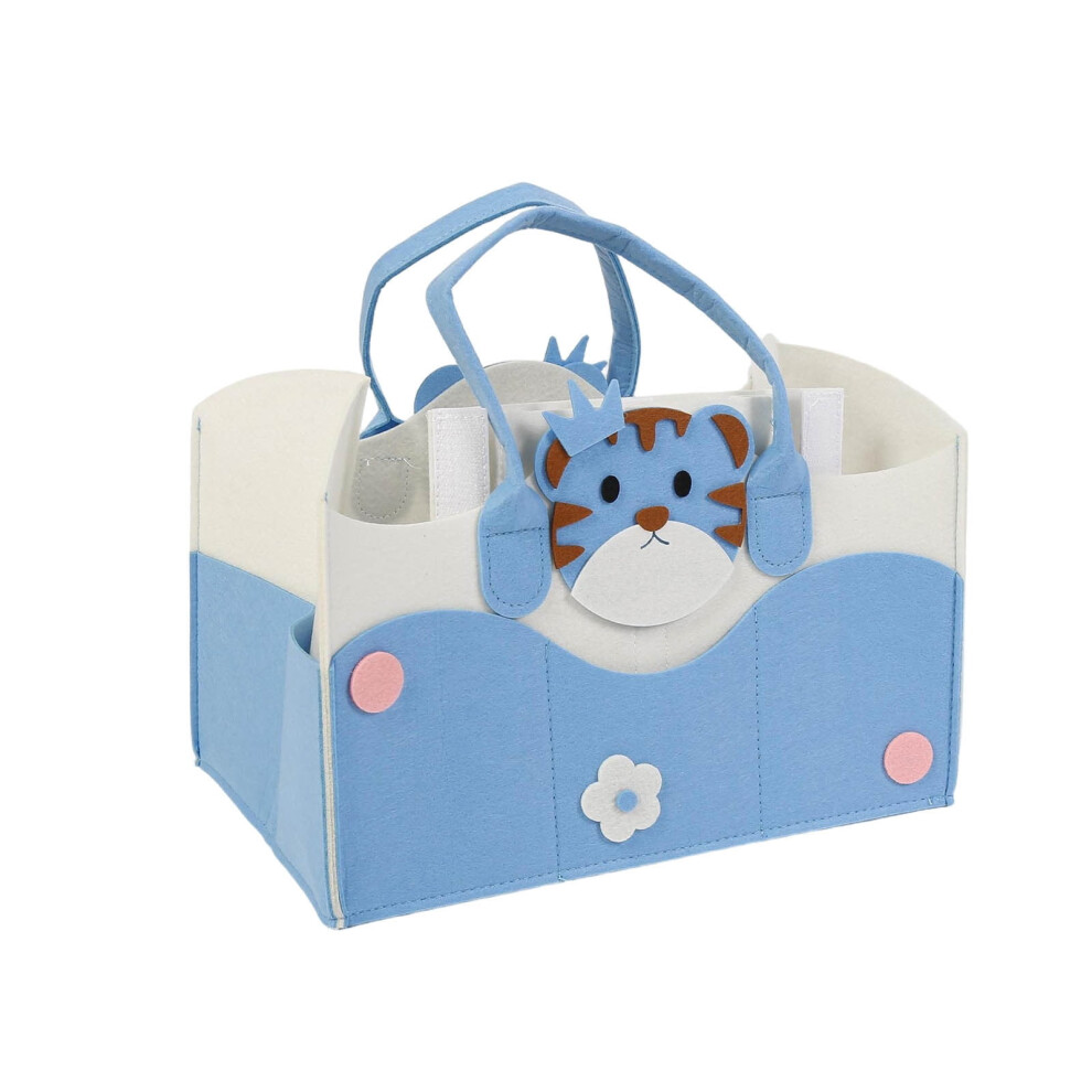 Portable baby nappy caddy organizer for diapers, wipes,