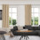 Solid Color Silk Curtains Beige Heat Insulating Soundproof 1