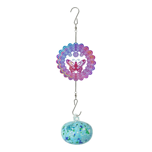 Hummingbird Feeder Wind Chime with Sunlight Refractor 1 pc