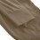 Dame cargoleggings med elastisk midje og lommer brun 8