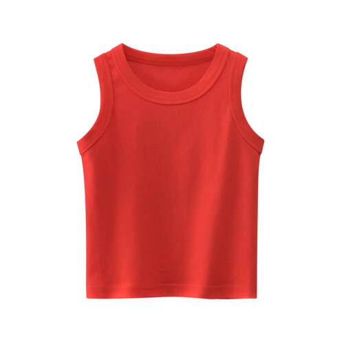 Cotton Sleeveless Ribbed Undershirts for Kids