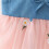 Jeans-Patchwork-Tutu-Kleid mit Strohhut, 2-teiliges Set, Größe 7