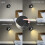 Wall-Mounted Bedside Lamp Wireless USB Rechargeable 2 PCS 4