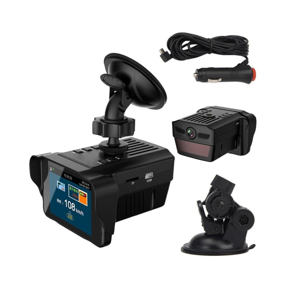 Dash Cam With Radar Detector 1080P 140 Wide Angle 941196106995