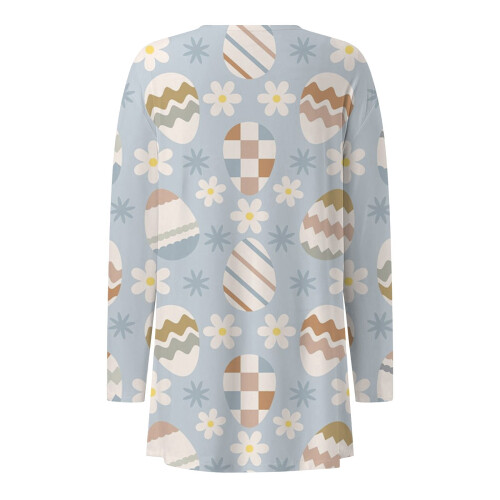 Påskecardigan med åpen front og lettvekt til dame 2