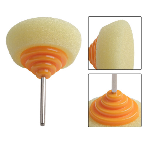 Mini esponja de polimento, roda de polimento, haste de 3 mm 2