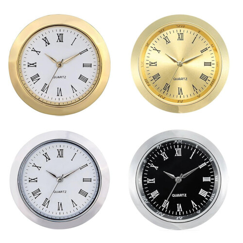 Kvartsurverk 36 mm guldfärgade arabiska siffror 2