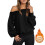 Women's Crewneck Long Sleeve Sweatshirt Solid Color 2