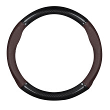 Steering Wheel Cover Anti-Slip Breathable Dark Brown