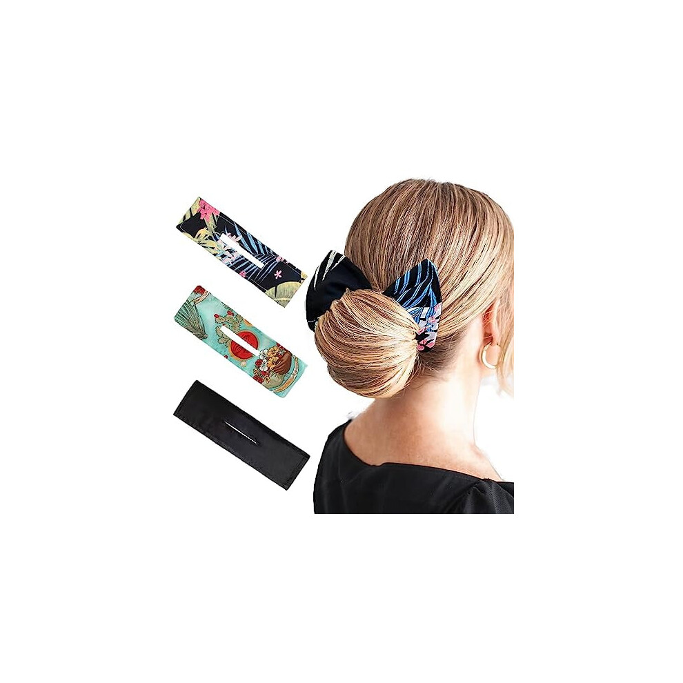 Hair Bun Maker Set Flexible Donut Buns Lazy Curler Clips