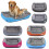 Cojín rectangular para cama de perro, apto para perros pequeños y grandes. 5