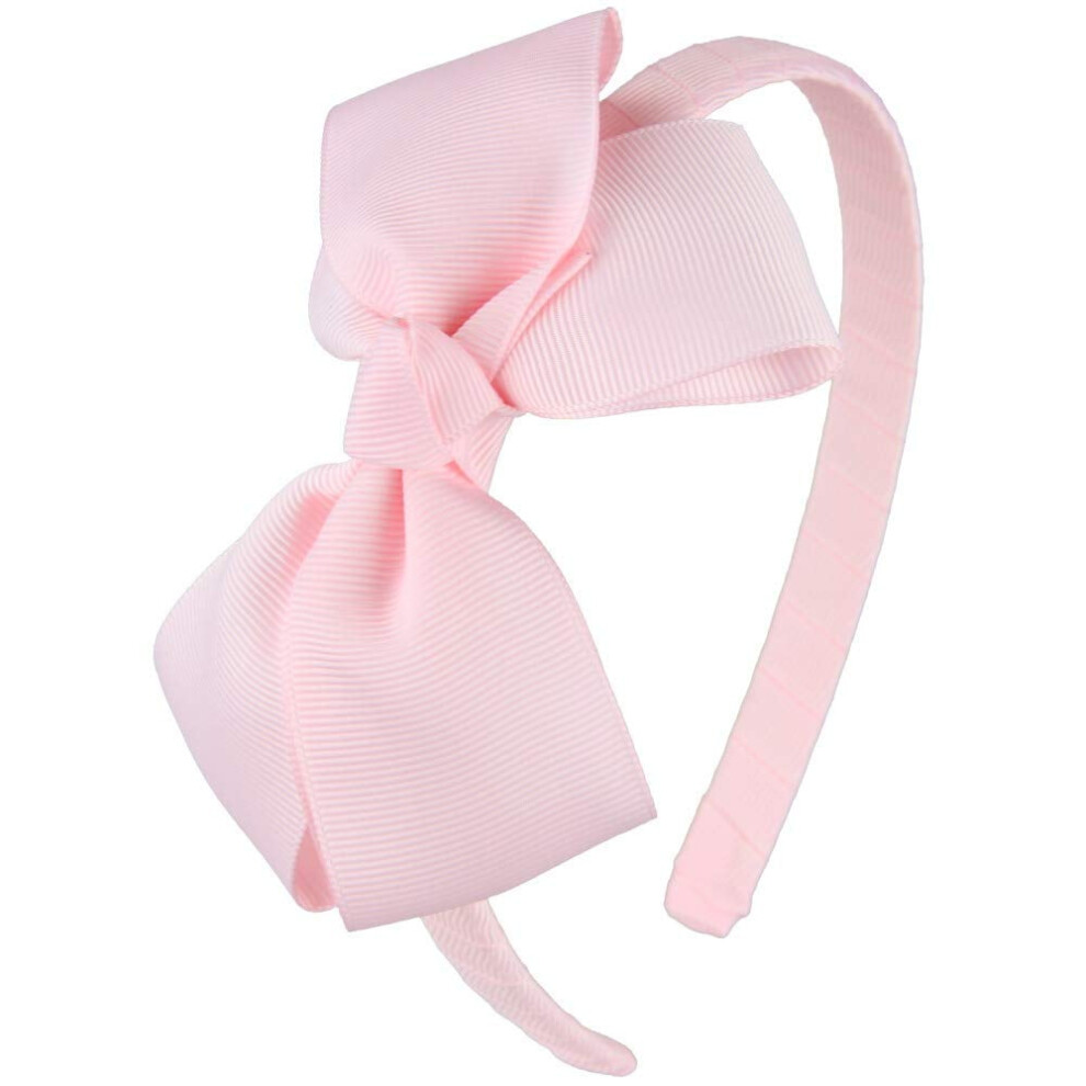 Light Pink Bow Headband for Girls Toddlers