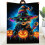 Black Cat Halloween Flannel Blanket 60x80 in 1