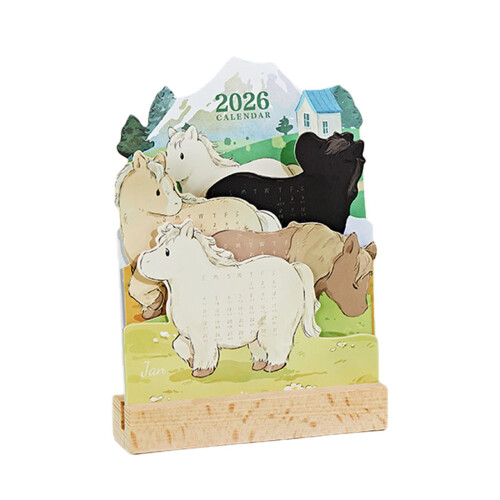 Ημερολόγιο Επιτραπέζιου Χαρτοκιβωτίου Sheep2026 6,5x4,65x1,18" Καθημερινές Σελίδες 1