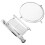 Specchio da trucco a doppia faccia da parete, argento3X 1