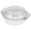 Clear glass casserole dish with lid 3.5 qt 1